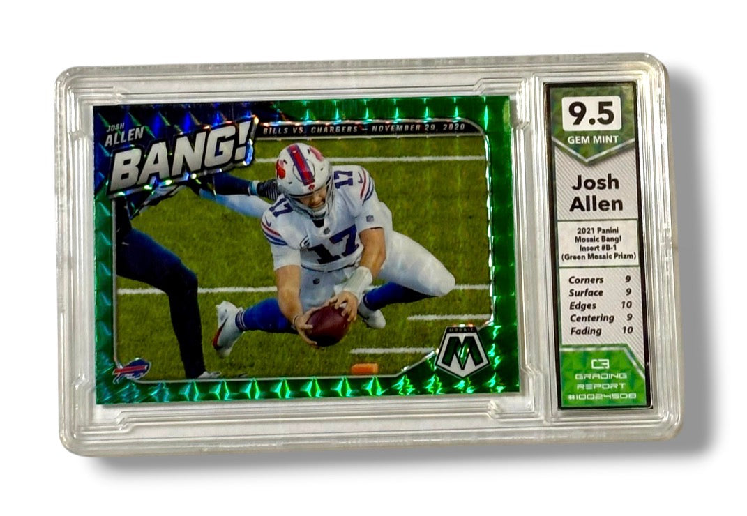 2021 Mosaic #B-1 Josh Allen Bang! Insert GR 9.5 Gem Mint 10024508
