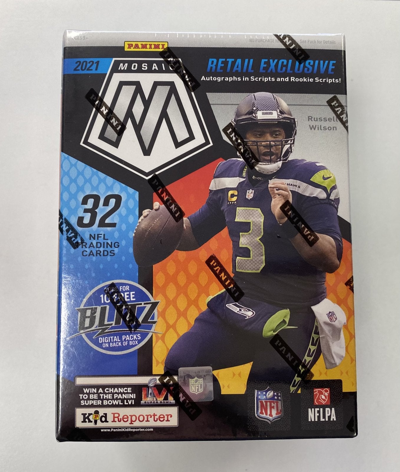 2021 Mosaic Football Card Blaster Box 32 Cards Total 8 Packs 4 Cards per Pack