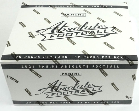 2021 Panini Absolute Football Jumbo Value 12-Pack Box (Green Parallels!) (KABOOM!) 20 Cards Per Pack