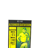 2021 Panini Chronicles Flux UFC Autographs Gold #FAAGF Alexander Gustafsson 3/10