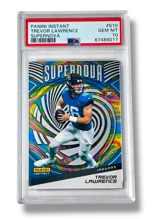 2021 Panini Instant Supernova 1/3357 RC Rookie Trevor Lawrence PSA 10 - 67484017