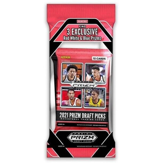 2021 Panini Prizm Draft Picks Basketball Fat Pack 12 Card Packs Red White & Blue