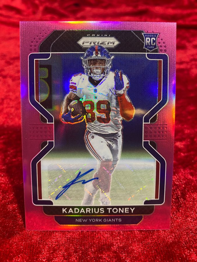 2021 Panini Prizm Kadarius Toney Rookie Autographs Prizms Pink #342