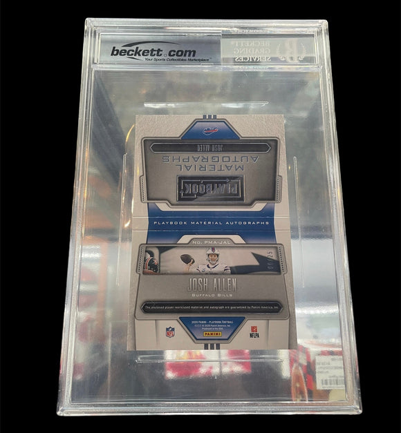 2021 Playbook Oversized Material Autographs #8 Josh Allen 8/25 Pop 1!
