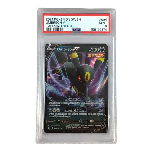 2021 Pokemon SWSH Umbreon V Evolving Skies #094 - PSA 9
