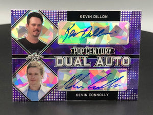 2021 Pop Century Metal Dual Autographs Crystals Purple #DA10 Kevin Dillon / Kevi