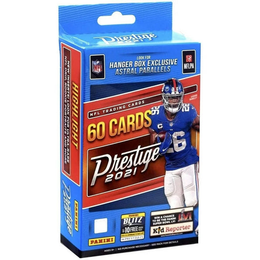 2021 Prestige NFL Hanger Football Card Hanger Box 60 Cards per Box