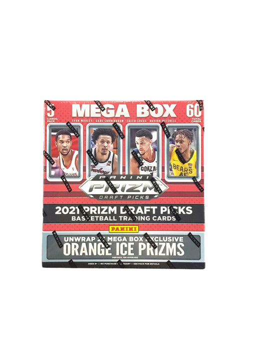 2021 Prizm Draft Picks Basketball Card Mega Box 5 Cards per pack 60 cards total per box
