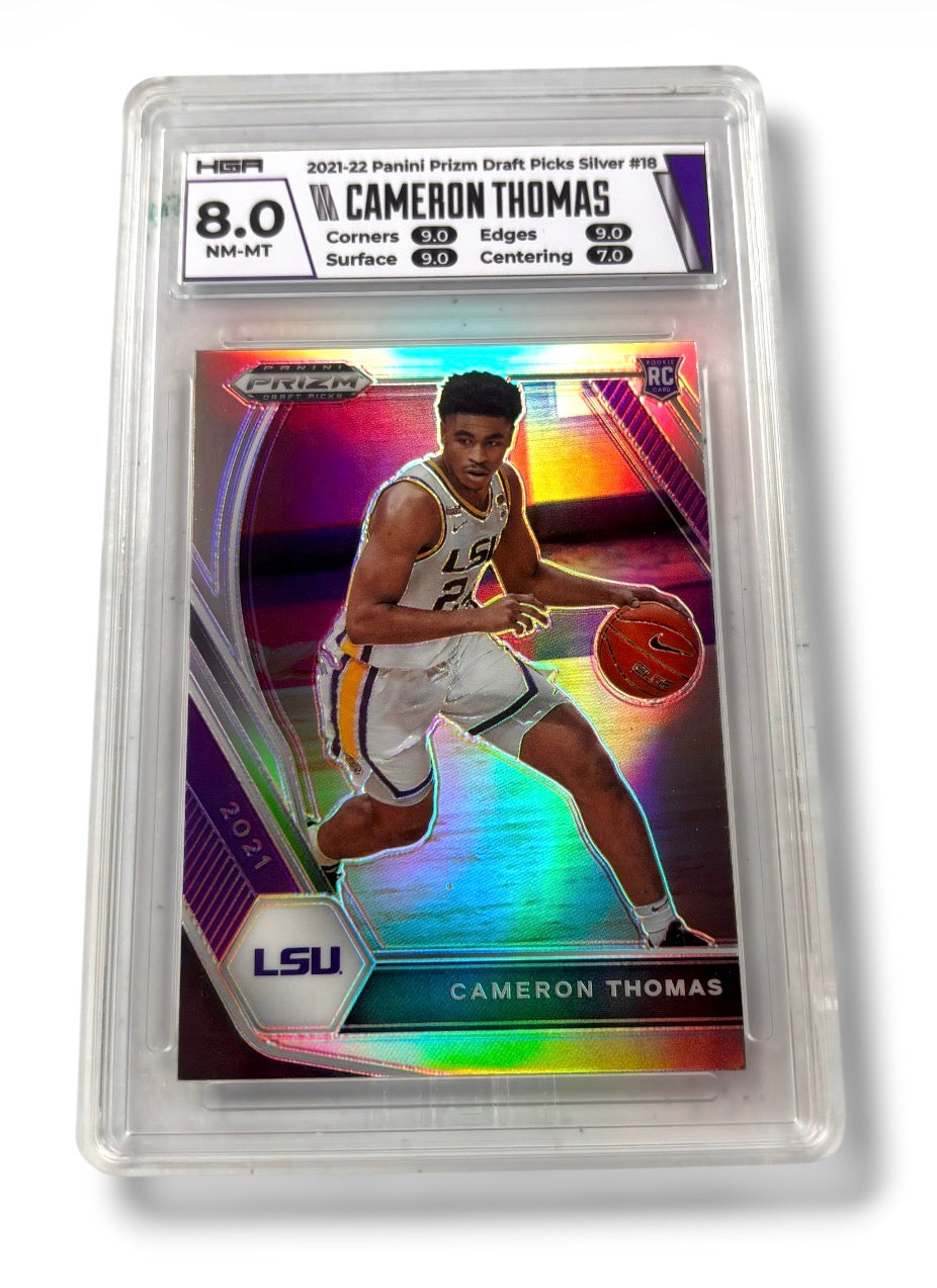 2021 Prizm Draft Picks Silver #18 Cameron Thomas RC Rookie HGA 8 - #QZKJQRAXKQ