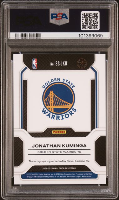 2021 Prizm Sensational Signatures RC Auth Auto PSA 10 Jonathan Kuminga Pop 2! - 101399069