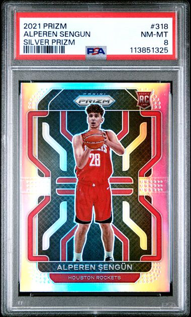 2021 Prizm Silver #318 Alperen Sengun Rookie RC PSA 8 - 113851325