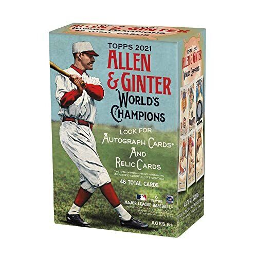 2021 Topps Allen & Ginter Baseball Card Blaster Box 48 Cards per Box - 7 packs + 1 extra and 6 cards per pack