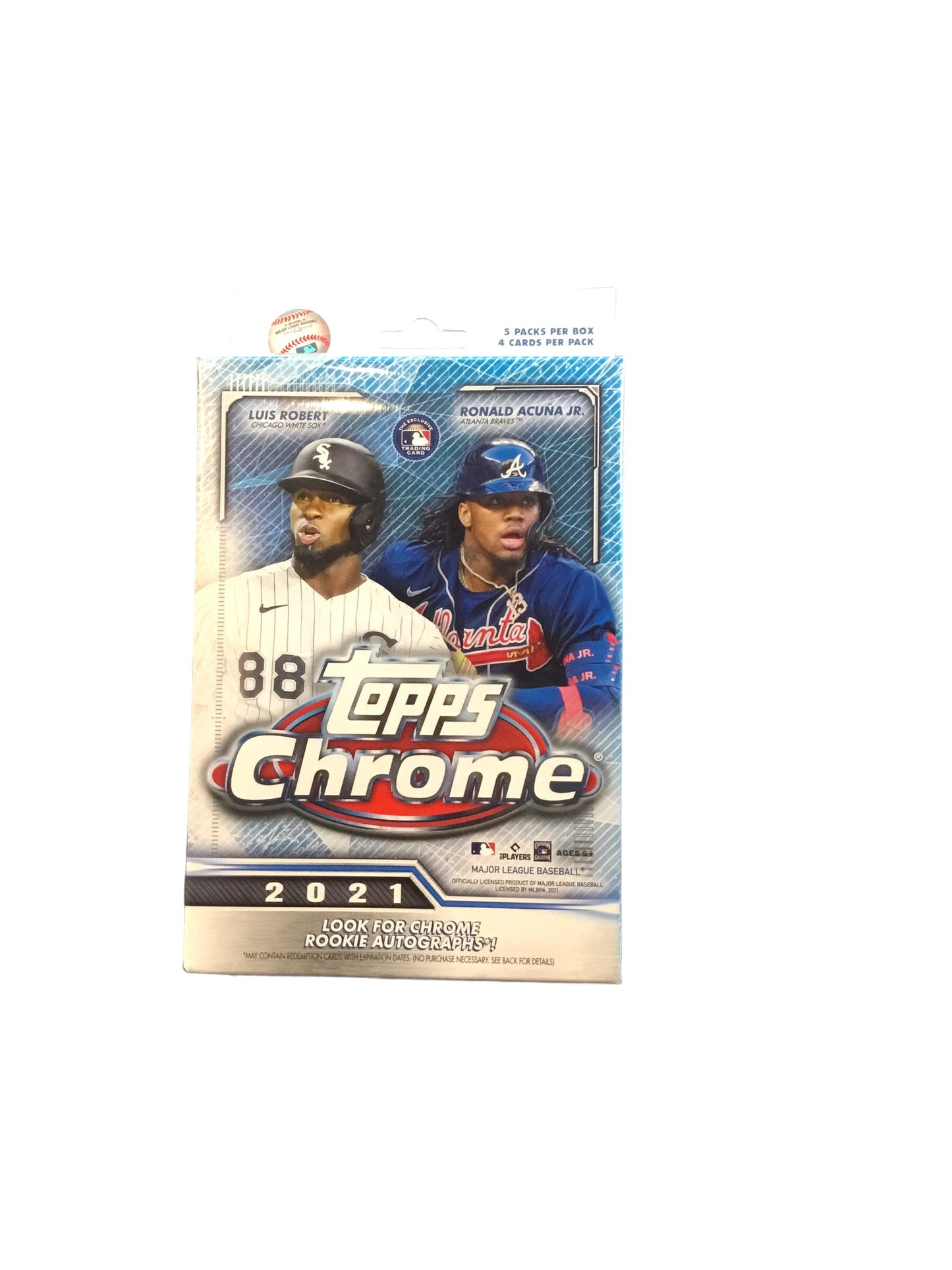 2021 Topps Chrome Hanger Box 5 Packs 4 Cards Per Pack