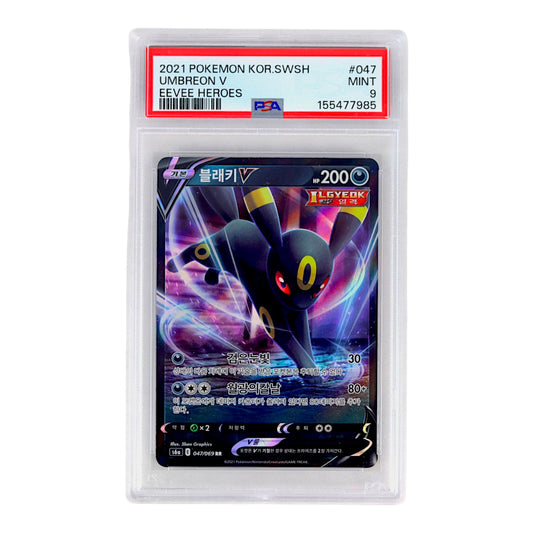 2021 Umbreon V #047 (Korean) PSA 9