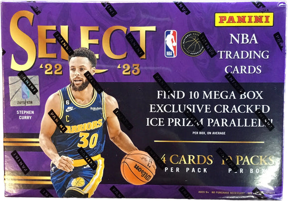 2022-23 Select Basketball Mega Box 10 packs 4 cards per pack