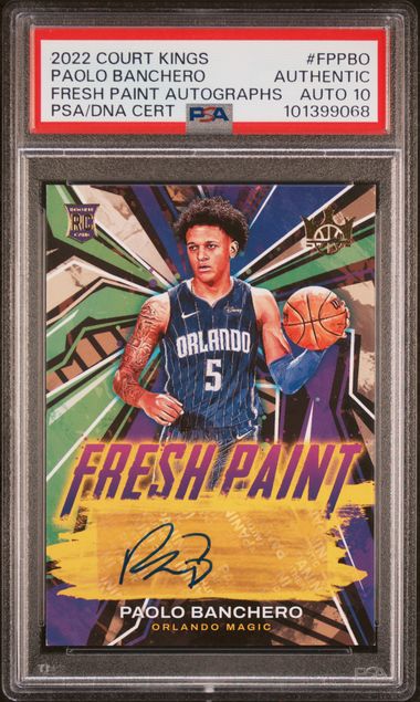 2022 Court Kings Fresh Paint Rookie Auto /199 Paolo Banchero PSA Auto 10 Pop 3! - 101399068