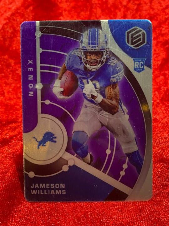 2022 Panini Elements Xenon Insert 20/54 Jameson Williiams Football Card Lions Rookie