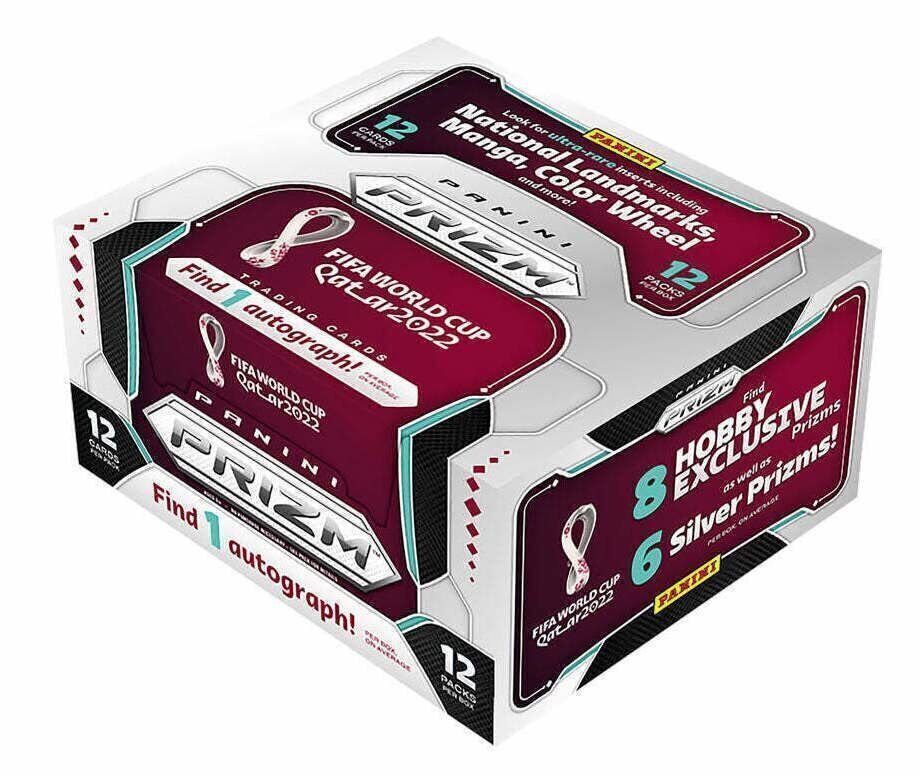 2022 Panini Prizm World Cup Qatar Soccer Hobby Box Factory Sealed 12 Packs 12 Cards per Pack