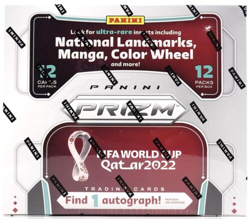2022 Panini Prizm World Cup Qatar Soccer Hobby Box Factory Sealed 12 Packs 12 Cards per Pack
