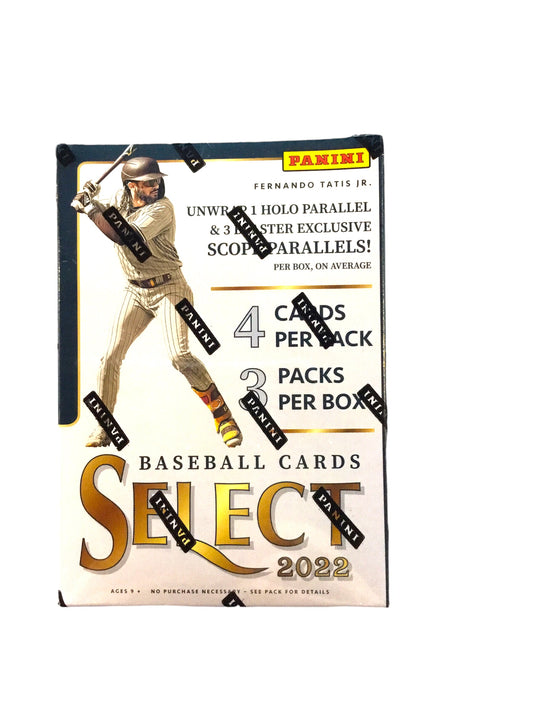 2022 Select Baseball Blaster Box 3 Packs 4 Cards per Pack