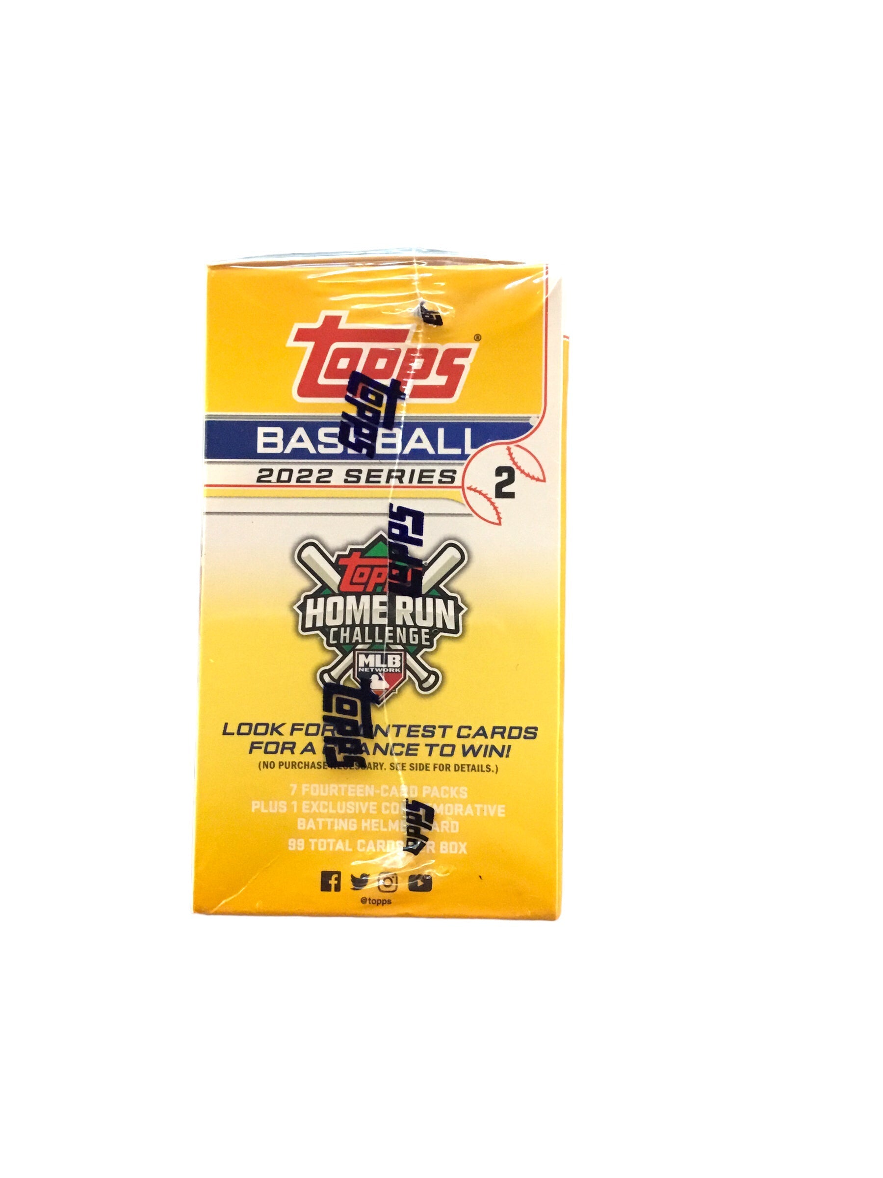 2022 Topps Series 2 Baseball Card Blaster Box 99 cards Total 7 Packs 14 Cards per Pack