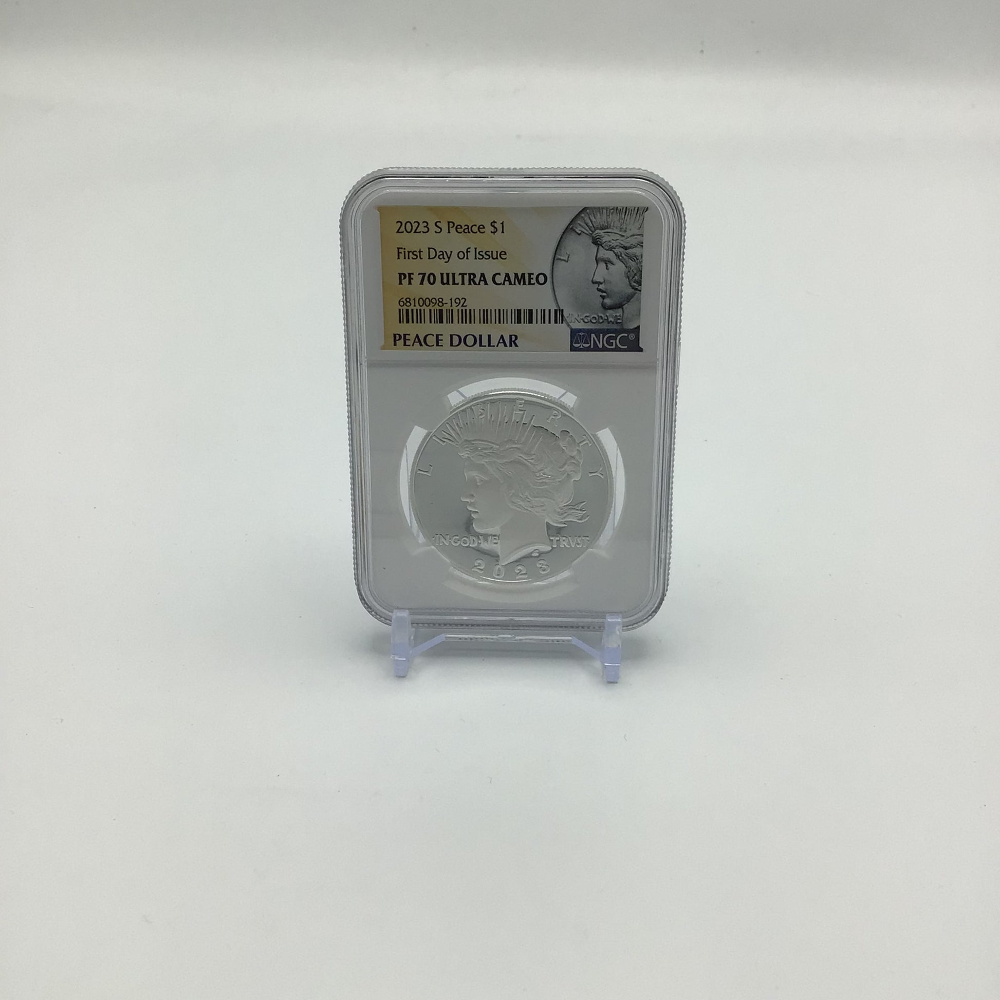 2023 First Day of Issues Peace / S Peace / Morgan / S Morgan Silver Dollar Set MF/PF 70