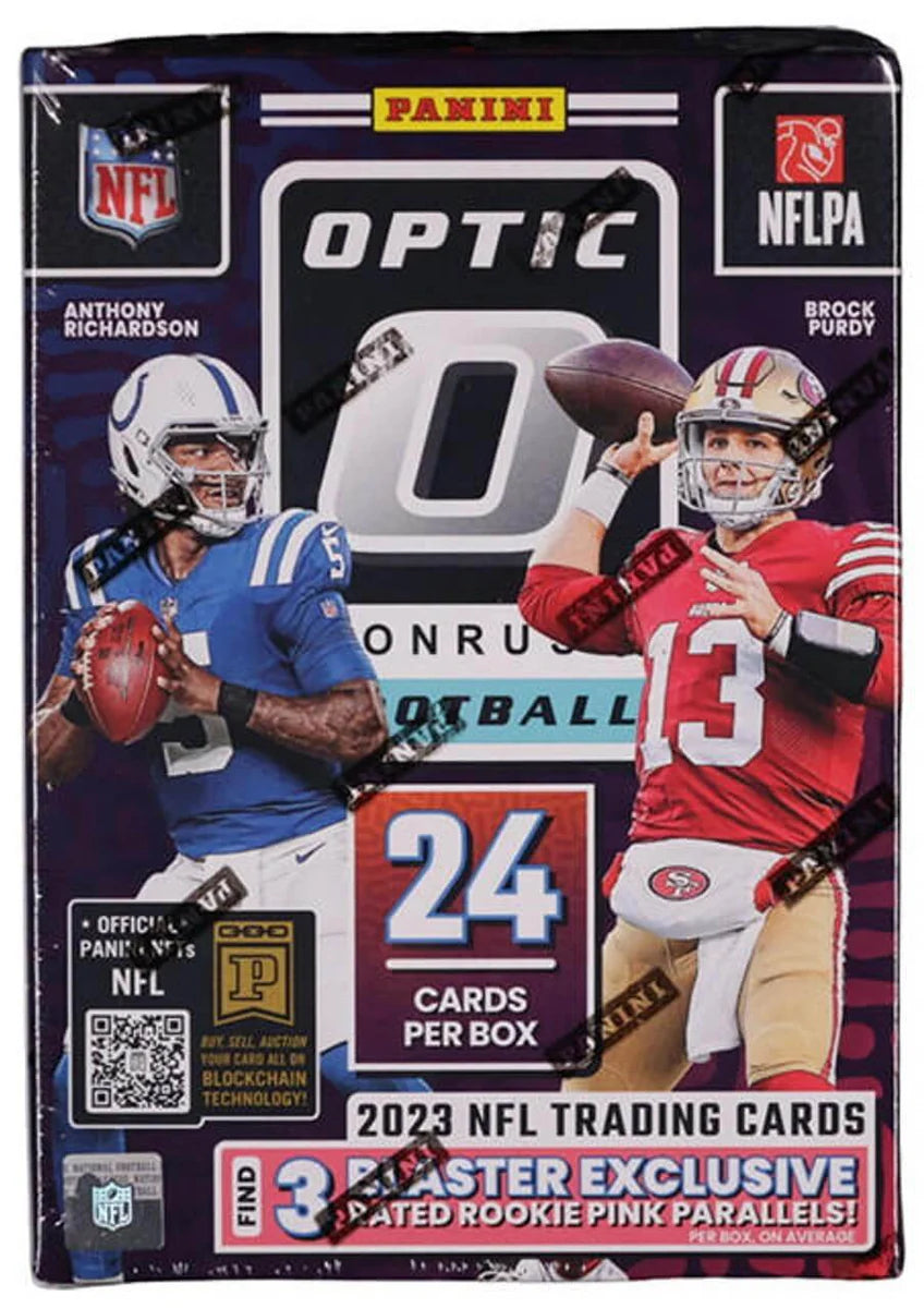 2023 Optic Donruss Football Blaster Box 6 Packs 4 Cards Per Pack 24 Cards Total