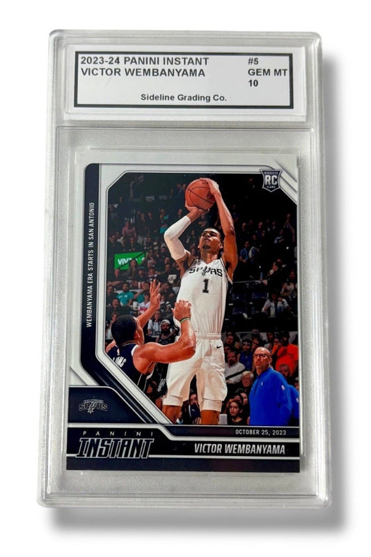 2023 Panini Instant #5 Victor Wembanyama RC /44142 Sideline Grading Co. 10