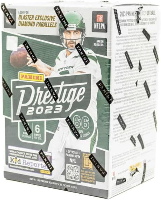 2023 Panini Trading Cards Prestige Football Blaster Box 6 Packs 11 Cards per Pack