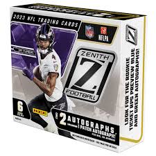 2023 Panini Zenith Football Hobby Box 6 Cards per Pack 2 Autographs