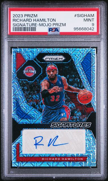 2023 Prizm Mojo /25 Signatures Auto Richard Hamilton PSA 9 - 95668042