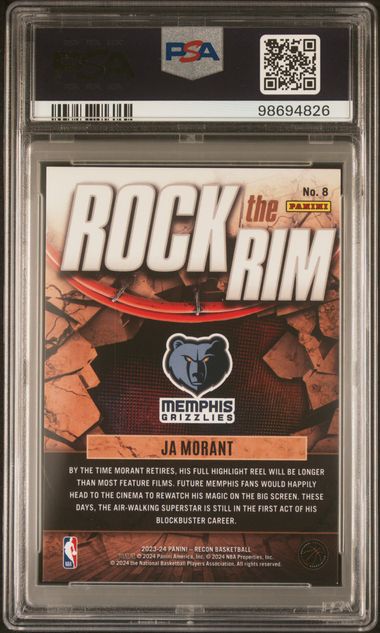 2023 Recon Rock The Rim-Effect Ja Morant /25 PSA 8 - 98694826