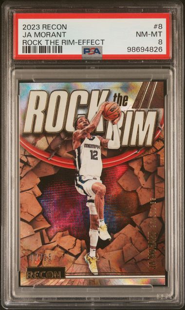 2023 Recon Rock The Rim-Effect Ja Morant /25 PSA 8 - 98694826