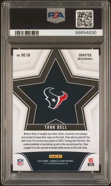 2023 Rookies & Star Tank Dell Draft Class Red & Blue #DC16 PSA 10 - 98694830