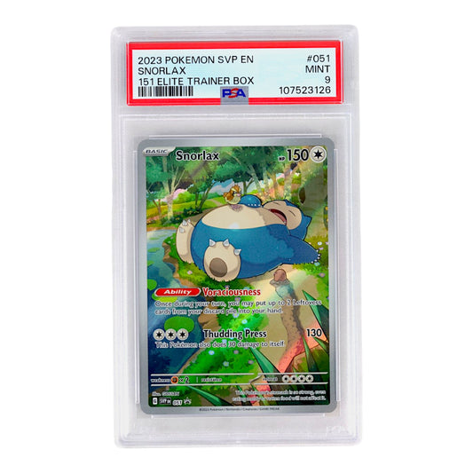 2023 Snorlax #051 PSA 9