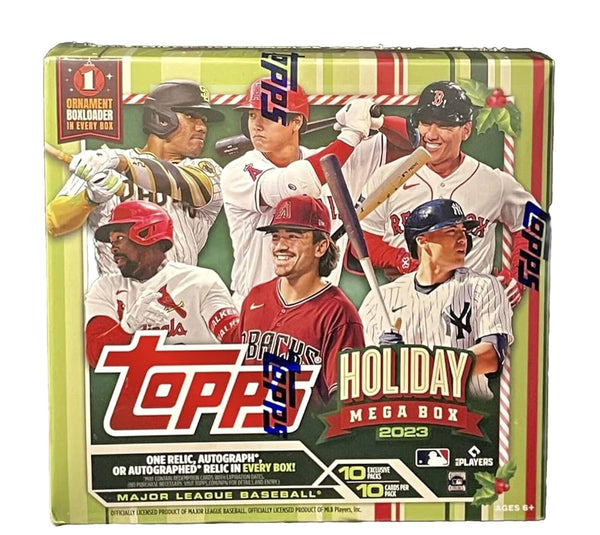 2023 Topps Baseball Holiday Mega Box 10 Packs 10 Cards per Pack