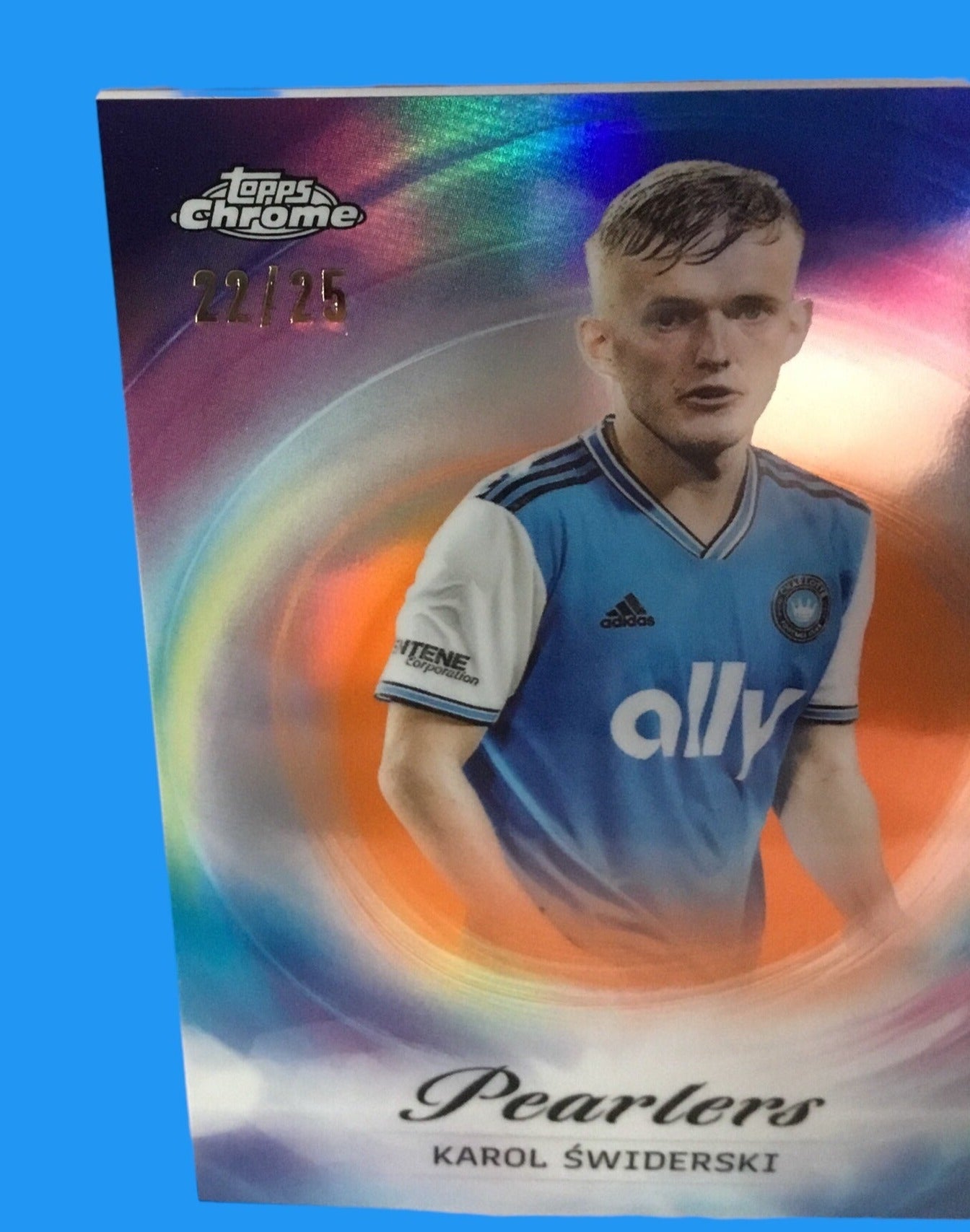 2023 Topps Chrome P-19 MLS KAROL SWIDERSKI SP Pearlers - Charlotte FC Case Hit /25