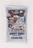 2023 Topps Chrome Update Series Baseball Hobby Jumbo Box 12 Pack 13 Cards per Pack 3 Auto's