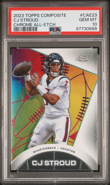 2023 Topps Composite CJ Stroud Chrome All-Etch Rookie RC PSA 10 - 97730688