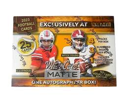 2023 Wild Card Matte Exclusive Rookie Auto Football NFL Trading Cards MEGA Box C.J. Stroud