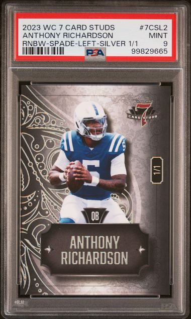 2023 Wild Card Studs Anthony Richardson Rookie 1/1 PSA 9 - 99829665