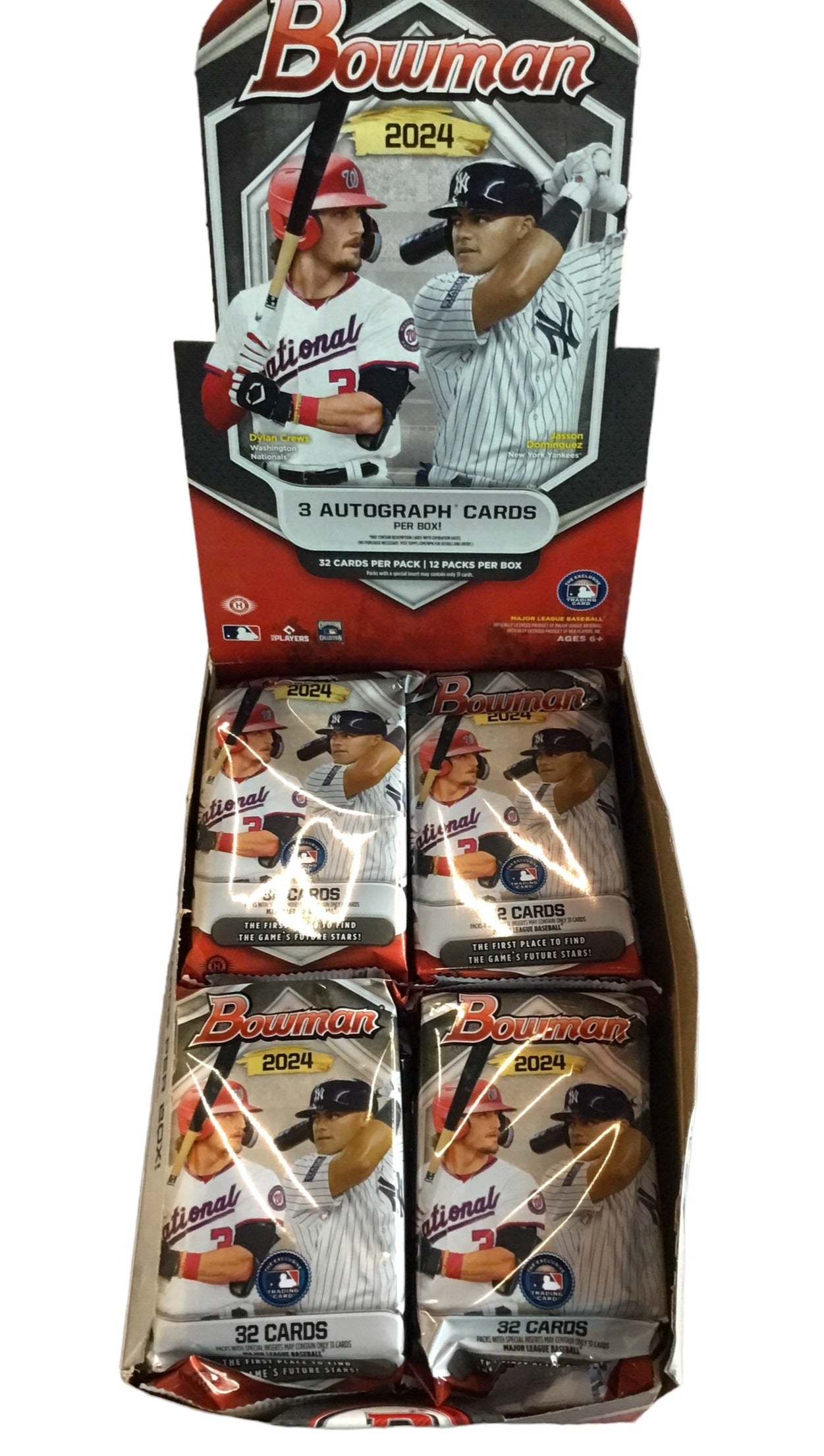 2024 Bowman Baseball Hobby Box 32 Card Pack - YAMAMOTO CREWS JENKINS 3 Autographs Per Box on Average