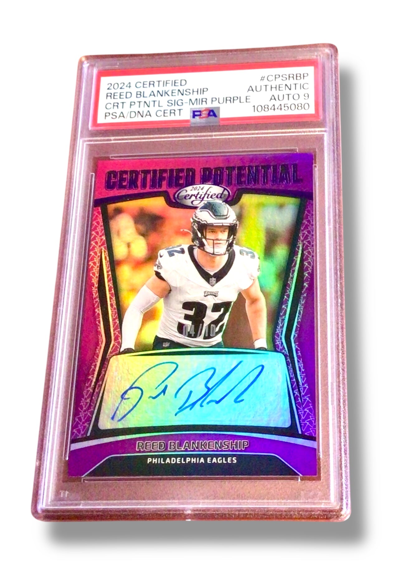 2024 Certified CPS-RBP Reed Blankenship Purple /10 Auth Auto PSA 9 - 108445080