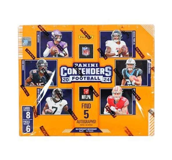 2024 Panini Contenders NFL Football Hobby Box - 5 Autographs Guaranteed