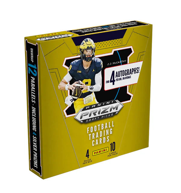 2024 Panini Prizm Draft Picks Collegiate Football Hobby Box - 4 Autographs per Box