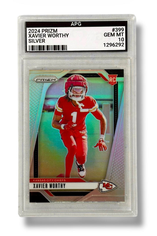 2024 Panini Prizm Silver Xavier Worthy Rookie RC APG 10 - 1296292