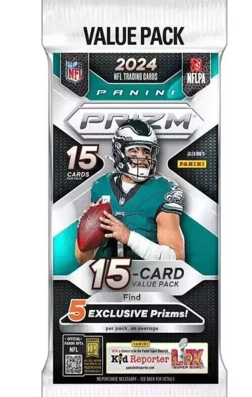 2024 Prizm Fat Cello Pack - 15 Card Count 5 exclusive Prizms!