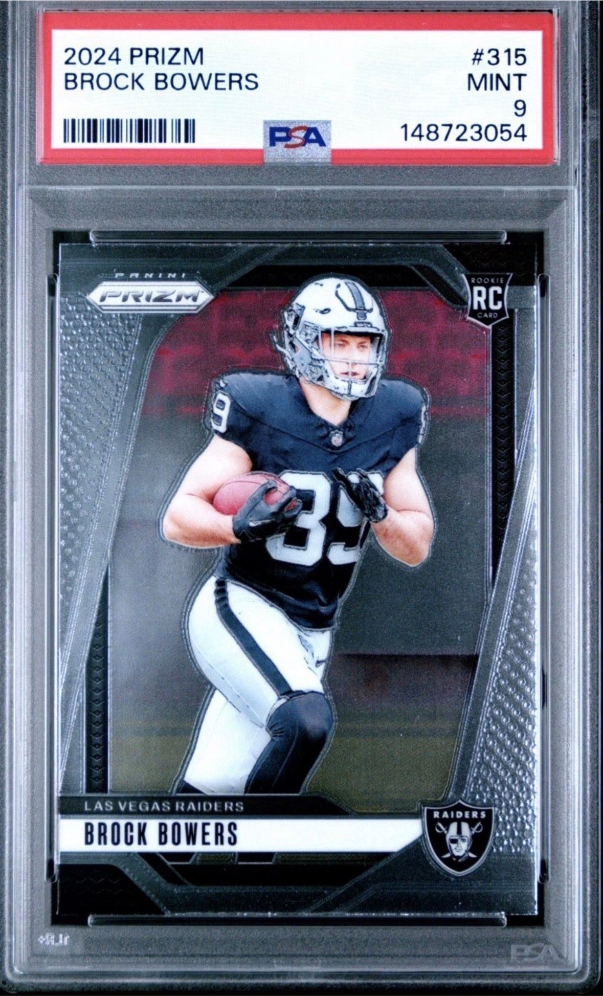 2024 Prizm Rookie RC #315 Brock Bowers PSA 9 - 148723054