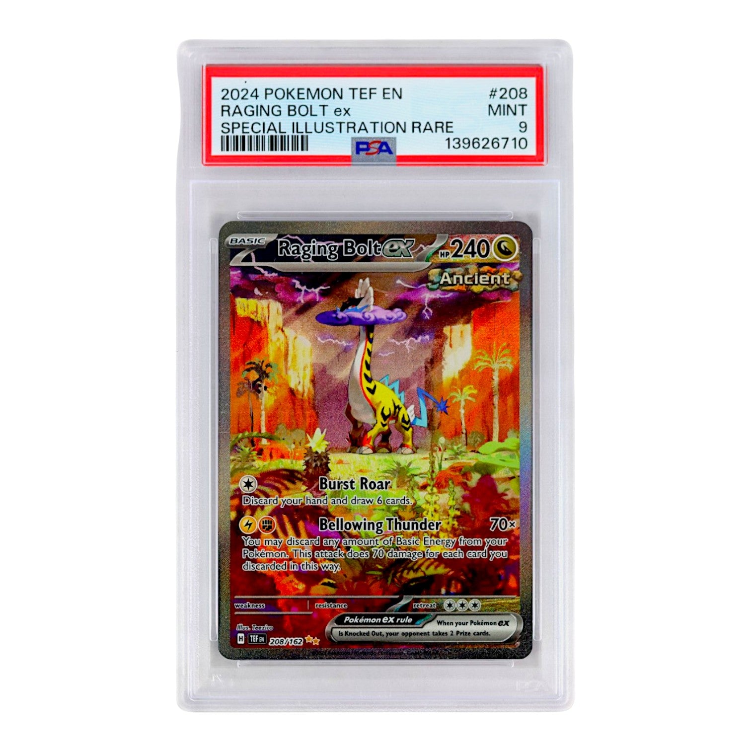 2024 Raging Bolt EX #208 PSA 9