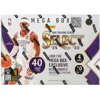 2024 Select NBA Basketball Mega Box - Look for Red & Purple Cracked Ice Prizms!